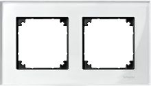 Рамка универсальная Schneider Electric Merten M-Elegance 2-м. стекло белый бриллиант  картинка